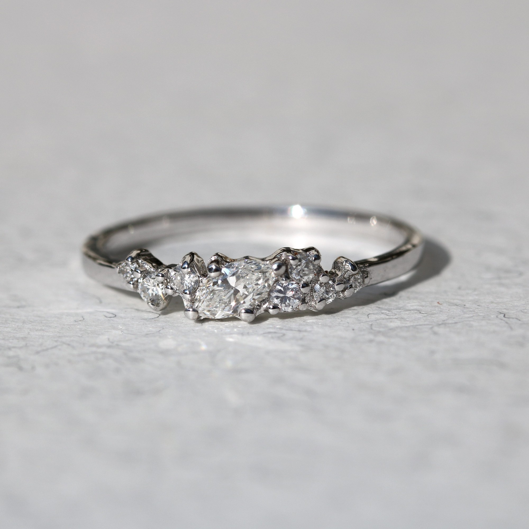 טבעת אירוסין יהלום מרקיזה – תמונה 7