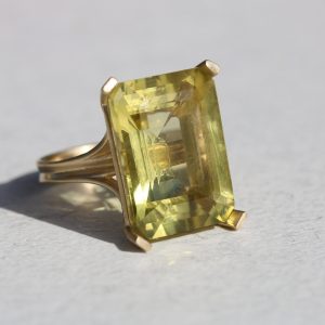 טבעת קוקטייל זהב 14K