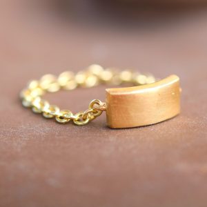 טבעת שרשרת 14K